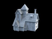 1:72 Scale - Medieval Town House